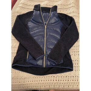 London Fog‎ Womens Jacket S Polyester & Down Navy/Black